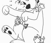 Coloriage et dessins gratuit Clifford num&eacute;rot&eacute; &agrave; compl&eacute;ter à imprimer