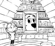 Coloriage La chambre de la propri&eacute;taire du Clifford Emily