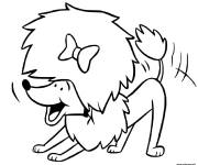 Coloriage La chienne Cleo, l'amie du Clifford