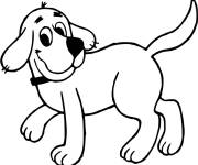 Coloriage Le chien Clifford facile
