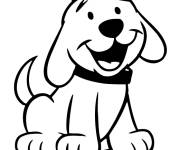 Coloriage Le chiot Clifford pour enfant