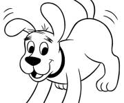 Coloriage Le Clifford souriant