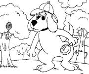 Coloriage Le d&eacute;tective Clifford