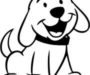 Coloriage Le petit chien Clifford mignon