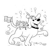 Coloriage et dessins gratuit Le supporteur Clifford à imprimer