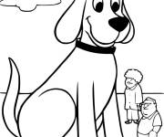 Coloriage Les parents de Emily avec Clifford