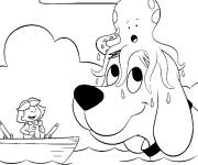 Coloriage Octopus est sur Clifford