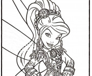 Coloriage et dessins gratuit La Fée Pirate à imprimer