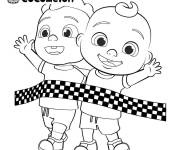 Coloriage B&eacute;b&eacute; Cody et JJ Jay de Cocomelon