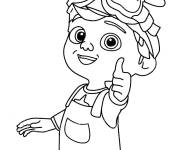 Coloriage B&eacute;b&eacute; Tom Tom Cocomelon cartoon