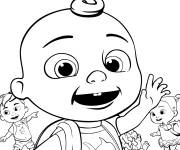 Coloriage et dessins gratuit Jay JJ à l'école Cocomelon à imprimer