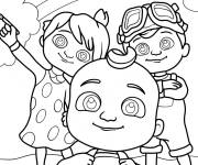 Coloriage Les amis b&eacute;b&eacute;s Yoyo, JJ, et TomTom