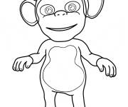 Coloriage Mochi mignon le singe CoComelon