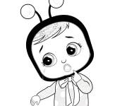 Coloriage Abeille Lady de Cry babies