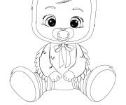 Coloriage et dessins gratuit B&eacute;b&eacute; Feli en tenu de coq à imprimer