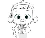 Coloriage B&eacute;b&eacute; Kiki le singe