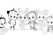 Coloriage Bobbleheads d&eacute;guis&eacute;s en animaux