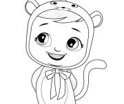 Coloriage Chat Paty d&eacute;guis&eacute; en chat