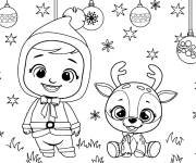 Coloriage Cry Babies &agrave; No&euml;l