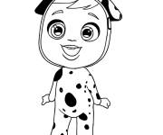 Coloriage et dessins gratuit Dotty dalmatien rigolote à imprimer