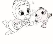 Coloriage Flippy et Bubble sous la mer