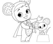 Coloriage Lala et Lisa s'amusant