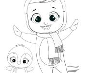 Coloriage Penguy et Freddie en dansant
