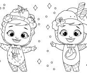Coloriage Personnages adorables de Cry babies Magic Tears