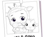Coloriage Photo de Gigi et Gina