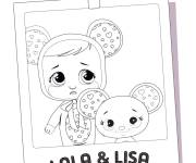 Coloriage Photo de Lala et Lisa
