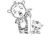 Coloriage et dessins gratuit Tigrenok Nala en chantant à imprimer