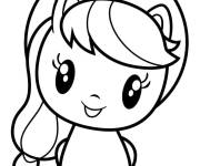 Coloriage et dessins gratuit Applejack de dessin anim&eacute; Cutie Mark Crew à imprimer
