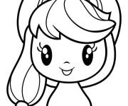 Coloriage et dessins gratuit Applejack little Pony à imprimer