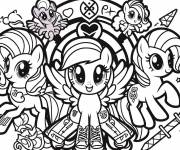 Coloriage MLP Cutie Mark Crew artistique