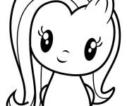 Coloriage et dessins gratuit Personnage Fluttershy de  Cutie Mark Crew à imprimer