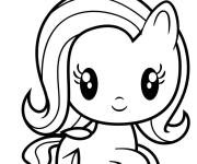 Coloriage et dessins gratuit Personnage Poney Fluttershy de Cutie Mark Crew à imprimer