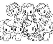 Coloriage et dessins gratuit Personnages de Cutie Mark Crew de Bande anim&eacute; à imprimer