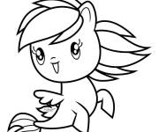 Coloriage Rainbow Dash Cutie Mark Crew en ligne