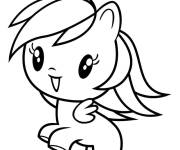 Coloriage Rainbow Dash de Cutie Mark Crew
