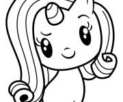 Coloriage Rarity mignonne de Cutie Mark Crew