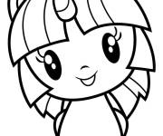 Coloriage Twilight Sparkle souriante