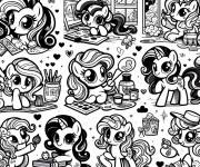 Coloriage Vutie Mark Crew personnage imaginaire