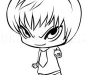 Coloriage Chibi Yagami Light Death Note
