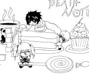 Coloriage Death Note Chibi facile
