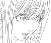 Coloriage Death Note Misa 