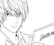 Coloriage  Death yagami 