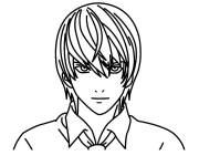Coloriage et dessins gratuit Light Yagami dans Death Note  à imprimer
