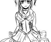 Coloriage Misa personnage Manga Death Note