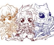Coloriage Chibi Demon Slayer Kawaii