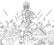 Coloriage Demon Slayer Akaza 